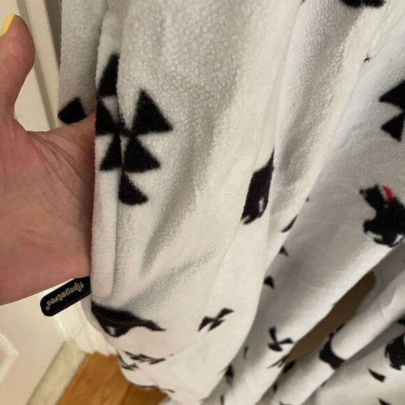 Tipsy Elves Black Bear Holiday Onesie 3X Bear Hood Pockets Excellent Condition - Picture 8 of 16